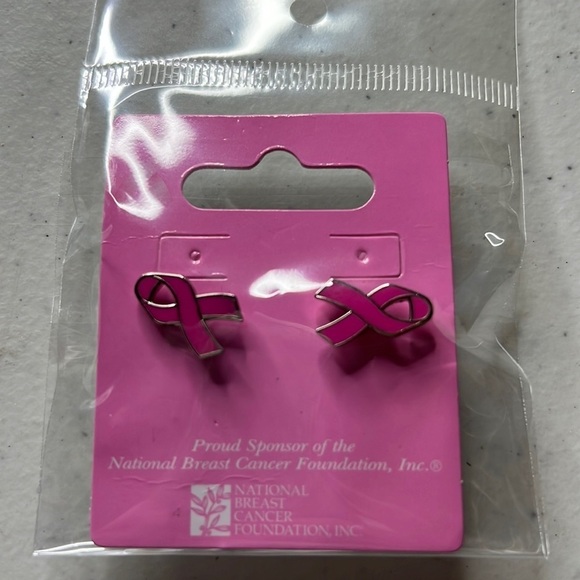 NIP Aminco Breast Cancer Awareness Post Earrings - Picture 1 of 2